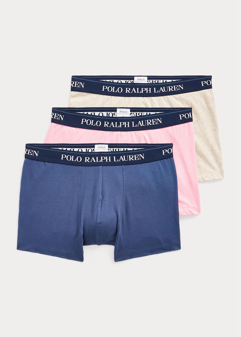 Calzoncillos Polo Ralph Lauren Hombre Classic Stretch Cotton Trunk 3-Pack Chile Azules ROFNG-5973